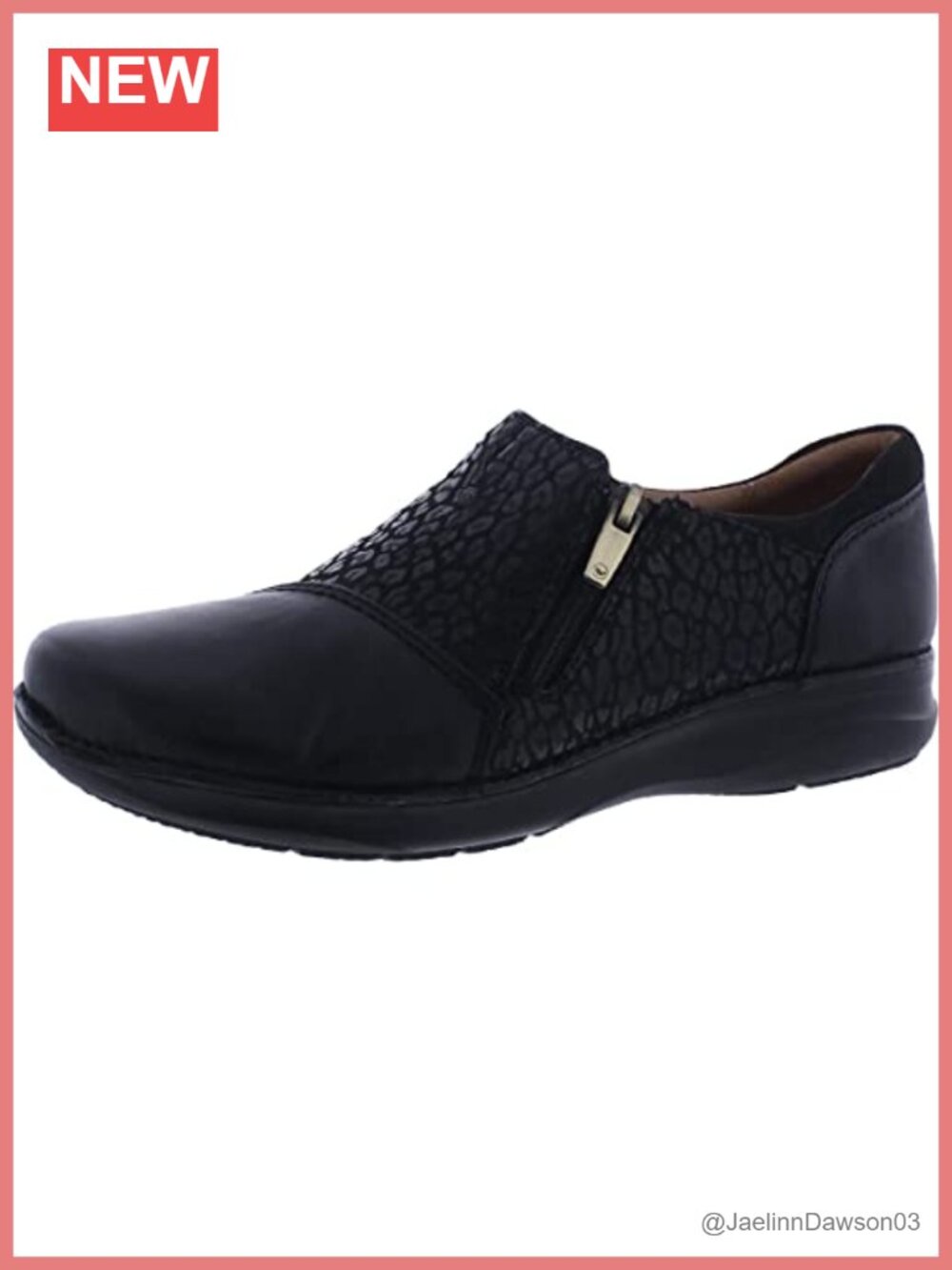 Clarks Leather Ankle Booties with Zipper Closure